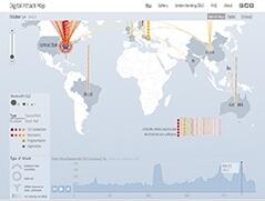 全球DDoS实时动态图|Digital Attack Map